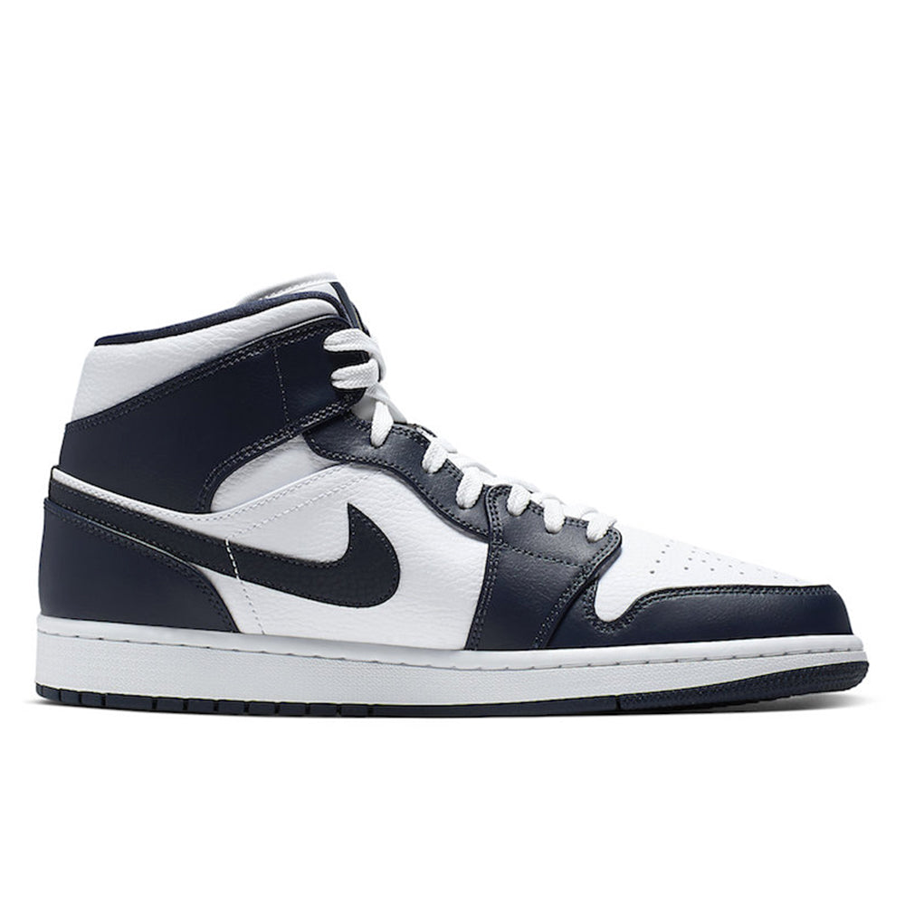 Air Jordan 1 Mid - White Metallic Gold Obsidian