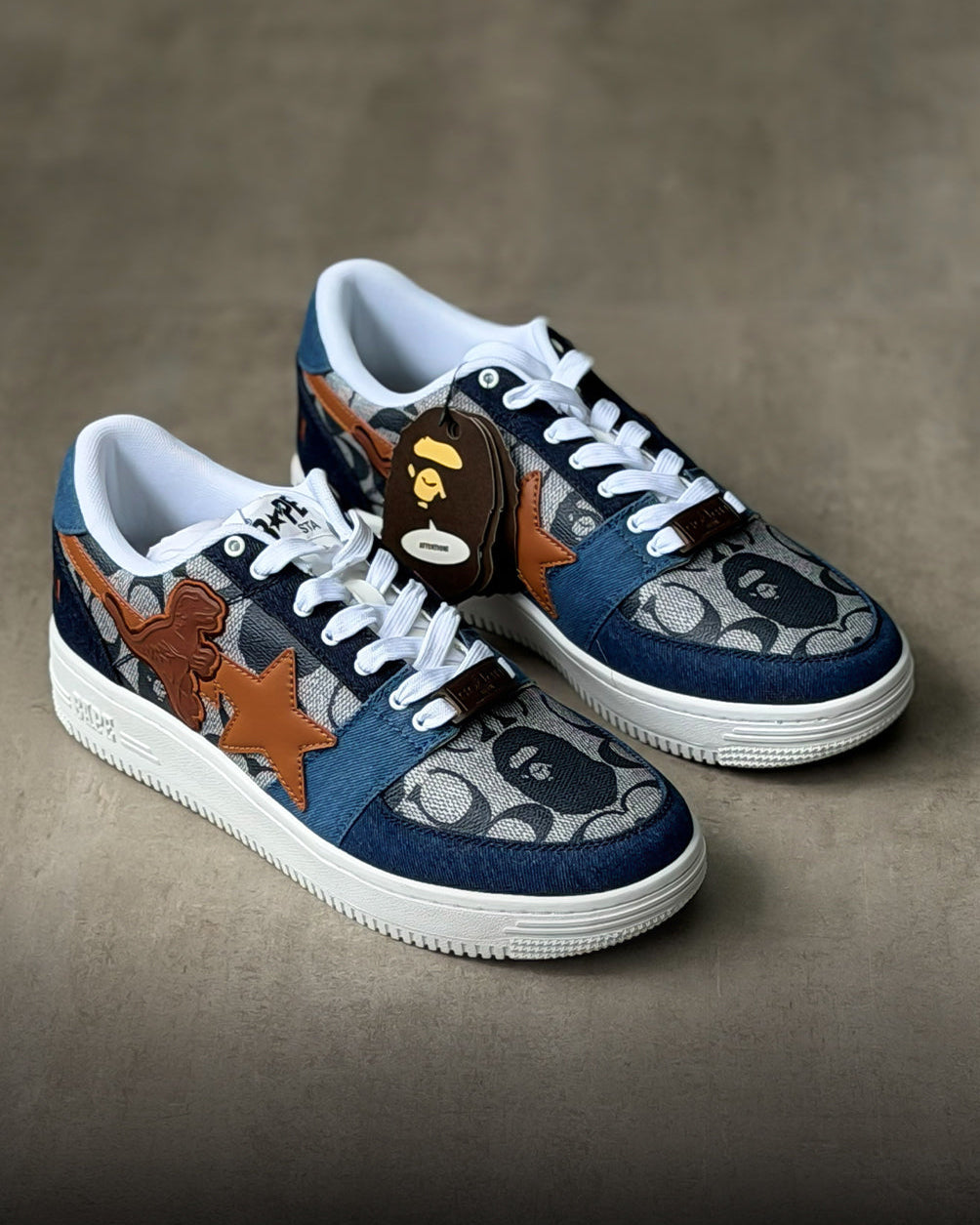 BAPE x Coach BAPESTA - Denim / Leather Rexy
