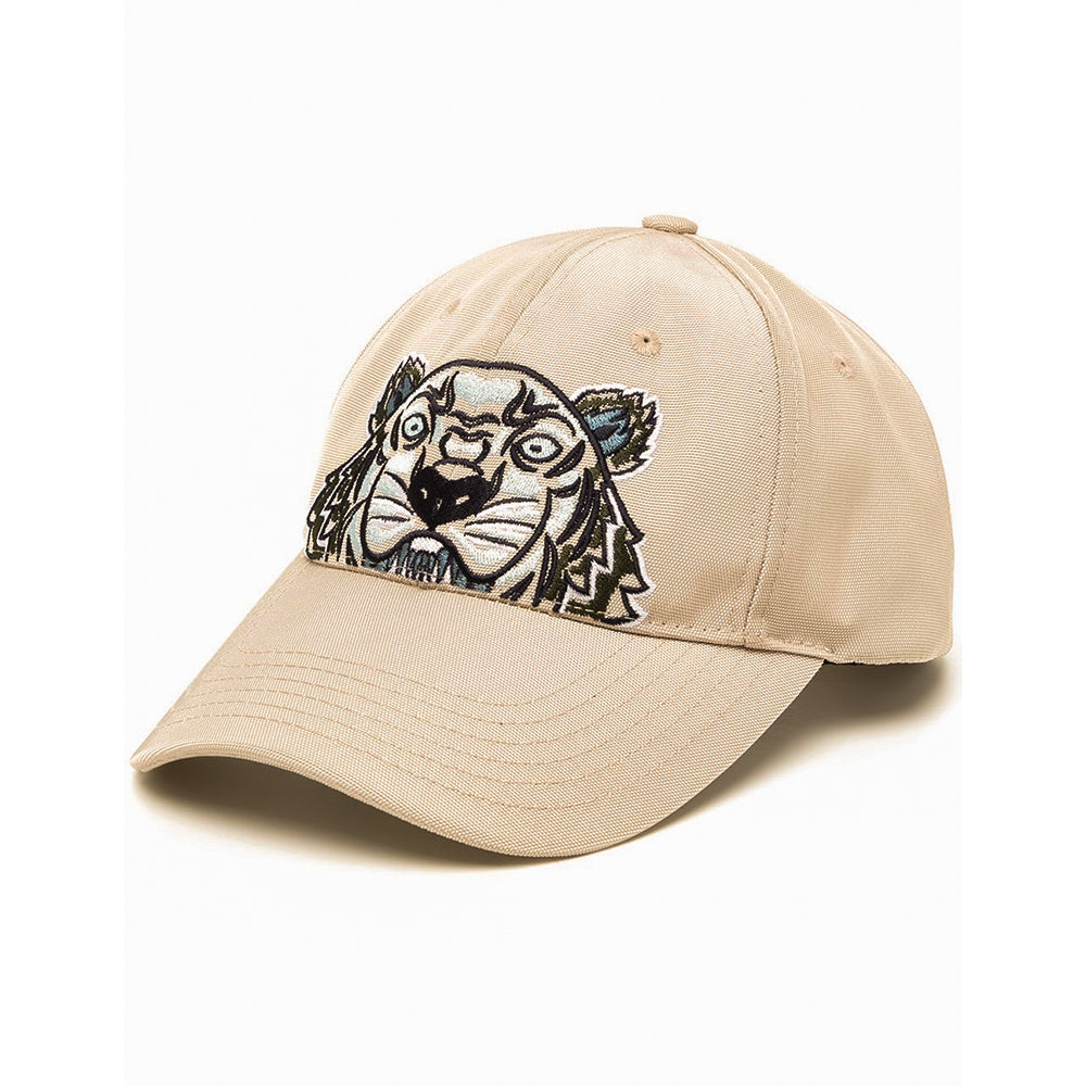 Kenzo Beige Canvas Kampus Tiger Cap