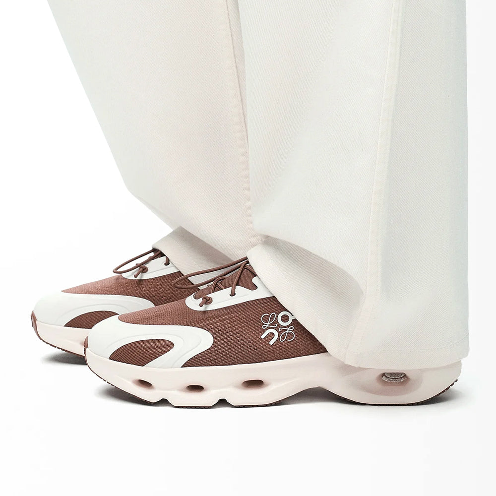 Loewe x On Cloudsolo - Earth Brown / Chalk White