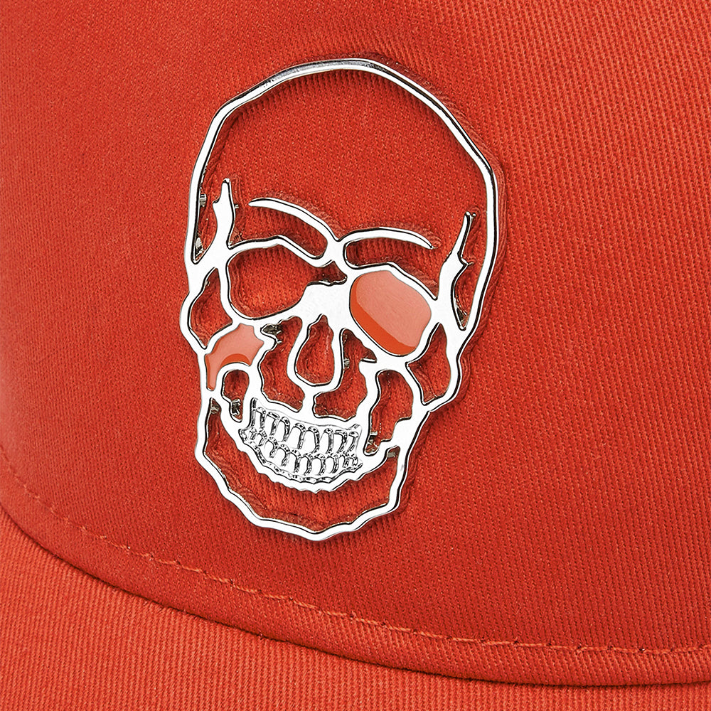 Philipp Plein Baseball Cap Skull - Orange