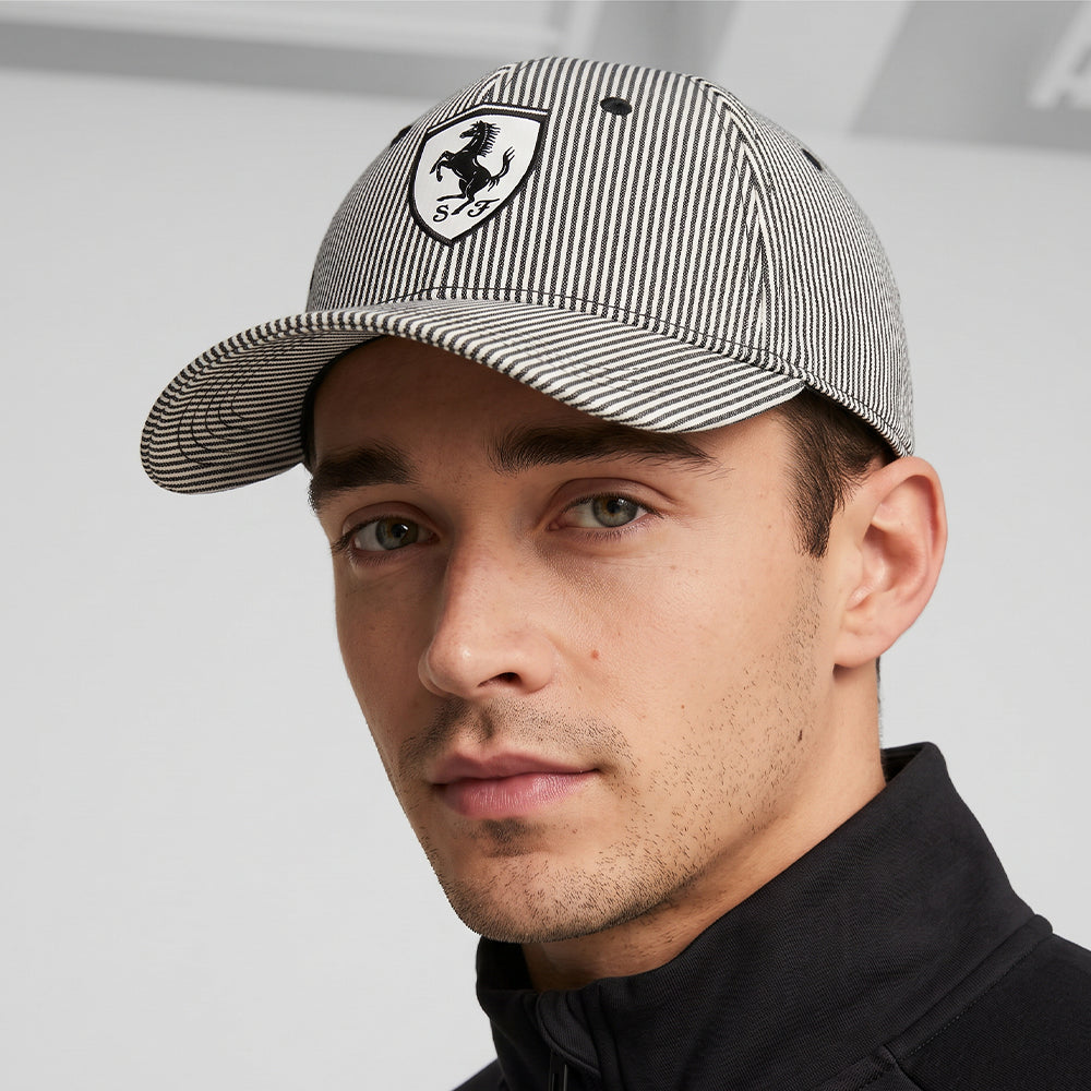 Puma Ferrari LS Baseball Cap - Black & White