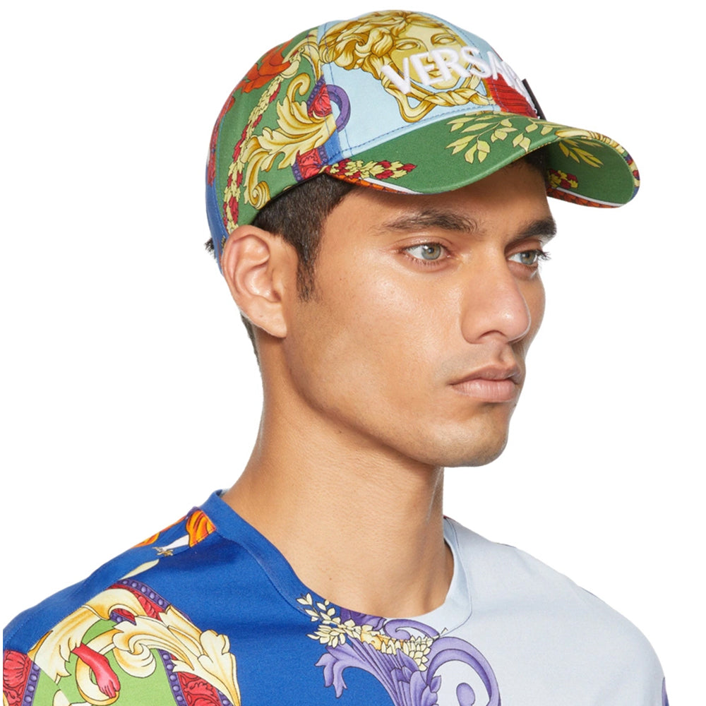 Versace Multicolor Medusa Renaissance Cap