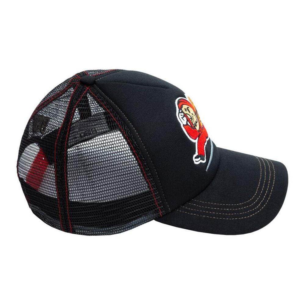 B180 Money Heist 4 Trucker Cap - Black / Red / Gold