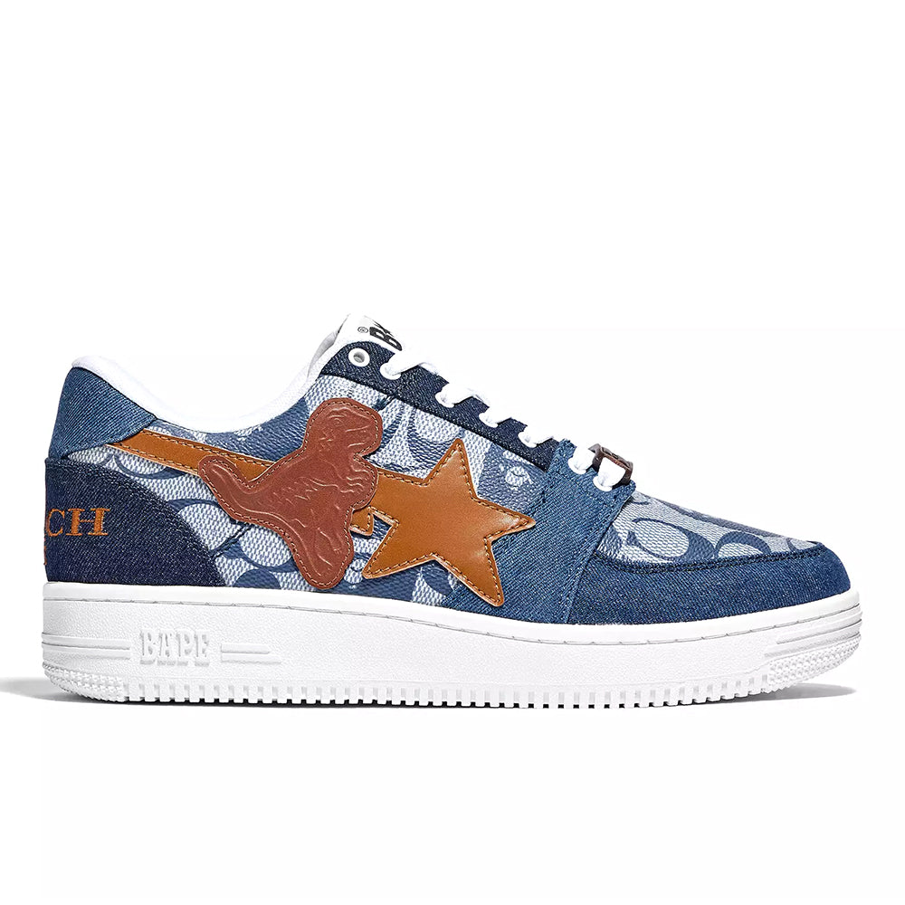 BAPE x Coach BAPESTA - Denim / Leather Rexy
