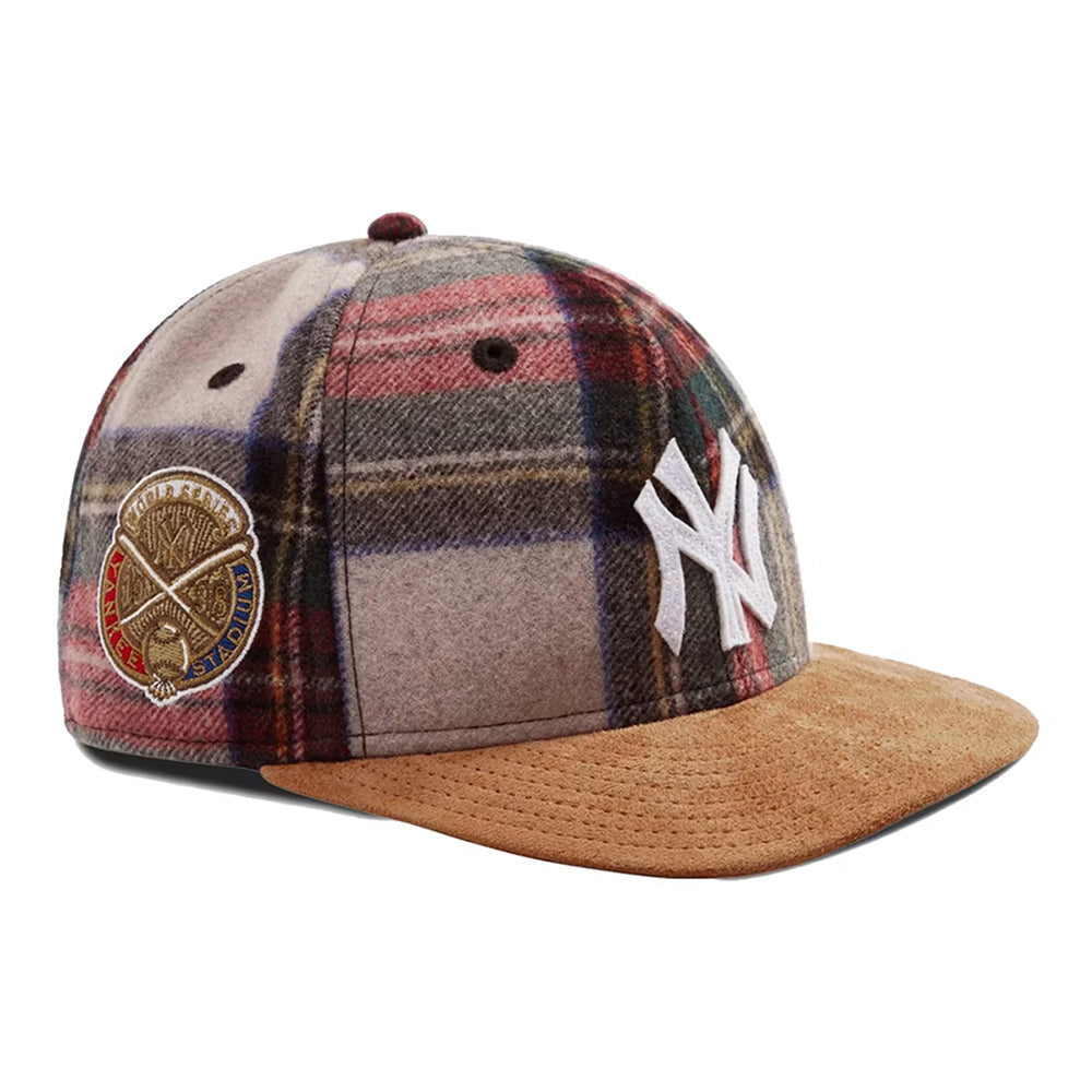 Kith New Era for New York Yankees Plaid Suede Fitted Hat