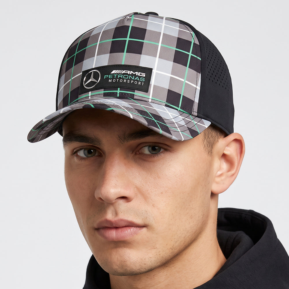 Mercedes-AMG Petronas F1 Team Plaid Snapback Cap