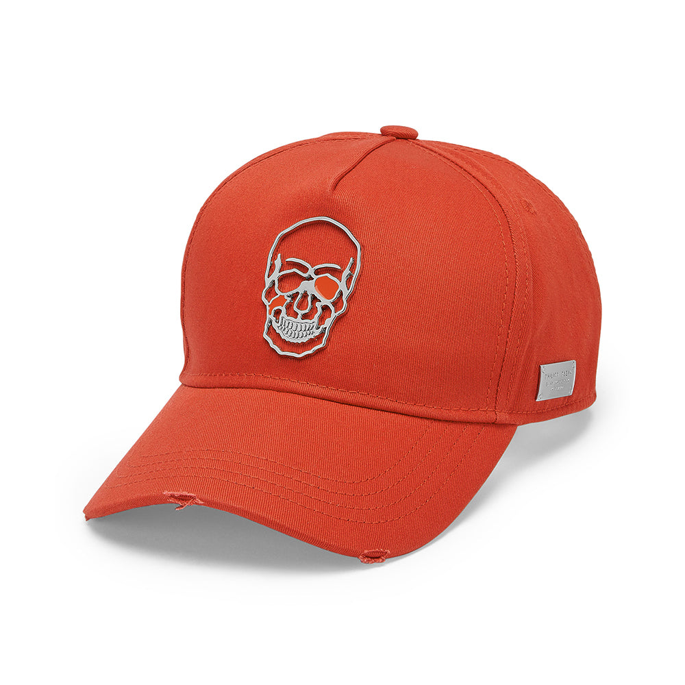 Philipp Plein Baseball Cap Skull - Orange